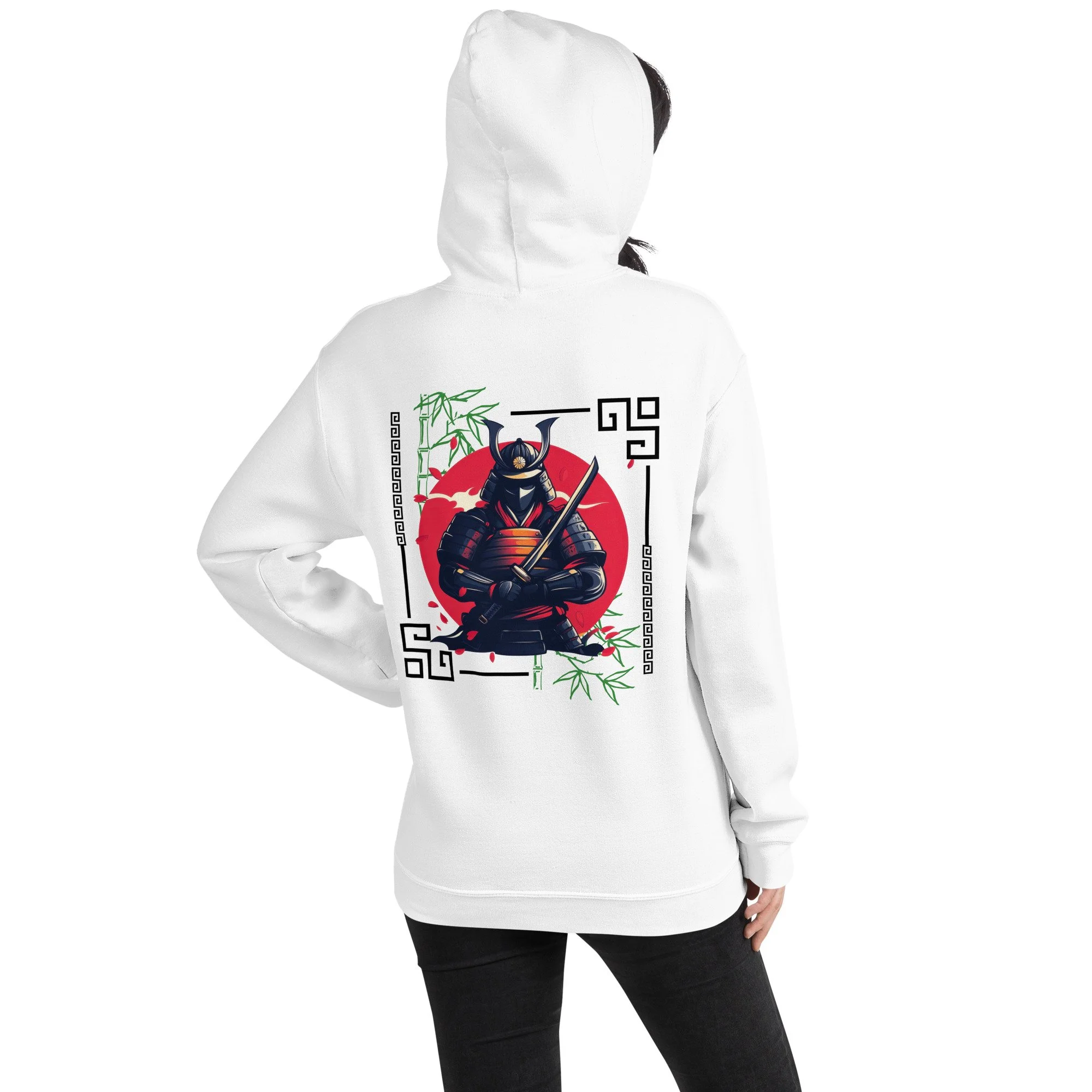 Premium Hoodie Samurai Warrior, NuveStyle Streetwear Unisex