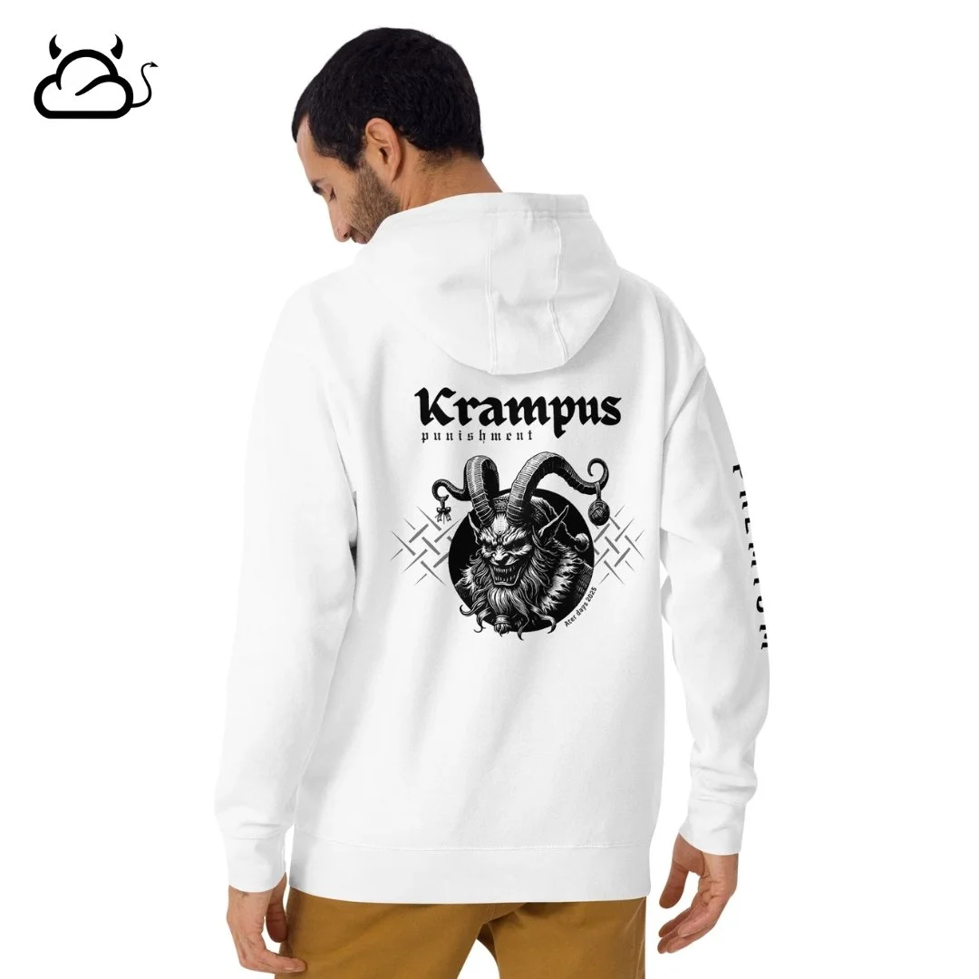 Krampus Punishment Hoodie, Premium Urban Streetwear Unisex by NuveStyle (Ater Days 2025)