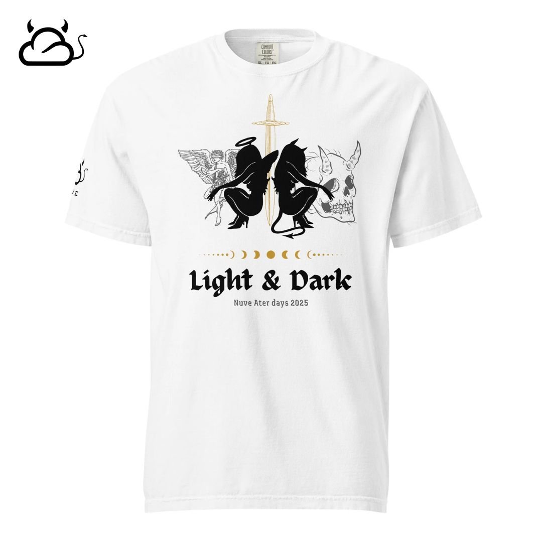 Light & Dark T-Shirt, Premium Tie-Dye Streetwear Unisex by NuveStyle (Ater Days 2025)