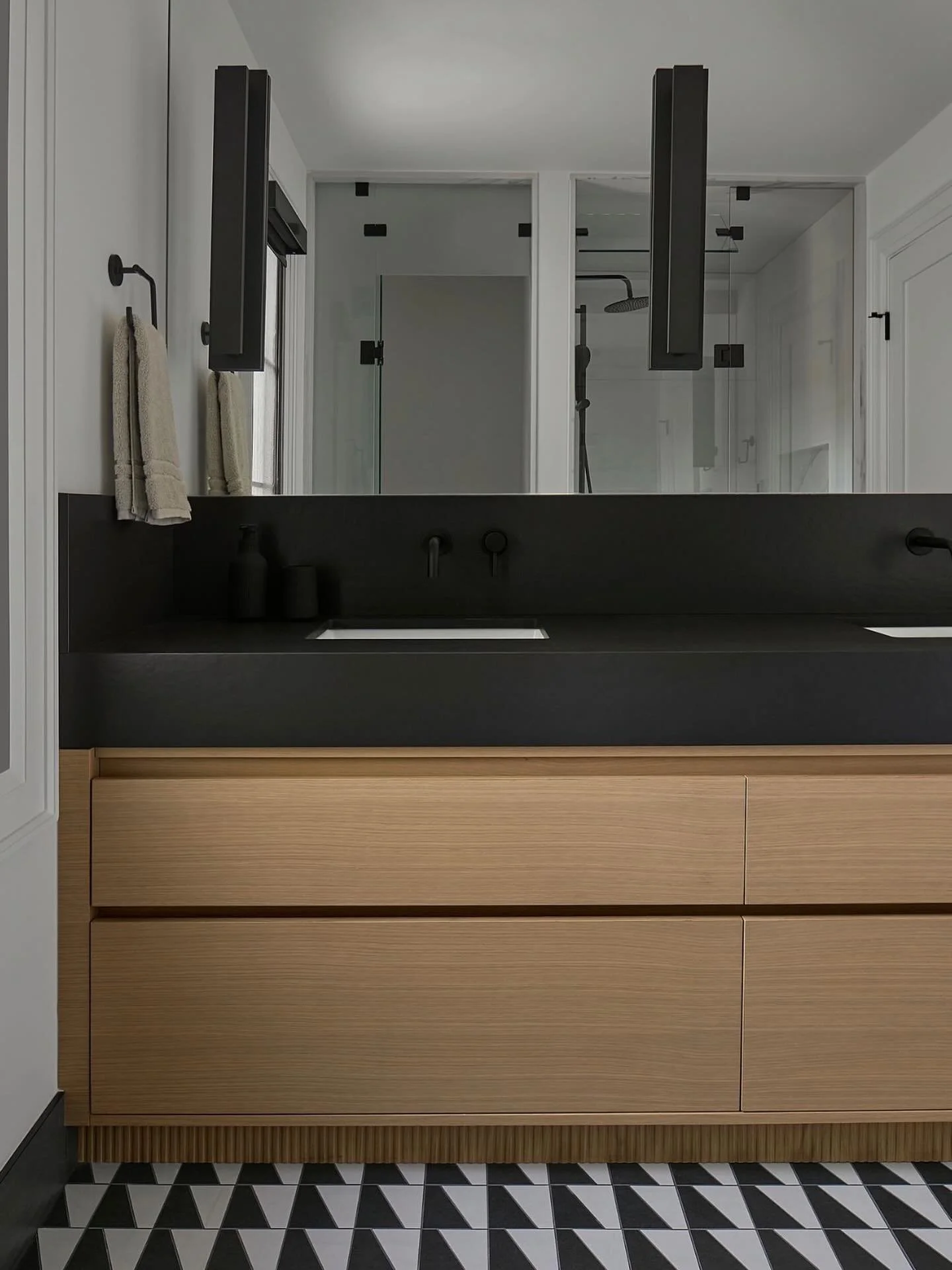 The use of modern millwork and pattern made this kids ensuite fun and unique, yet timeless. 

#torontodesign #torontointeriordesign #bathroom #bathroomdesign #modern