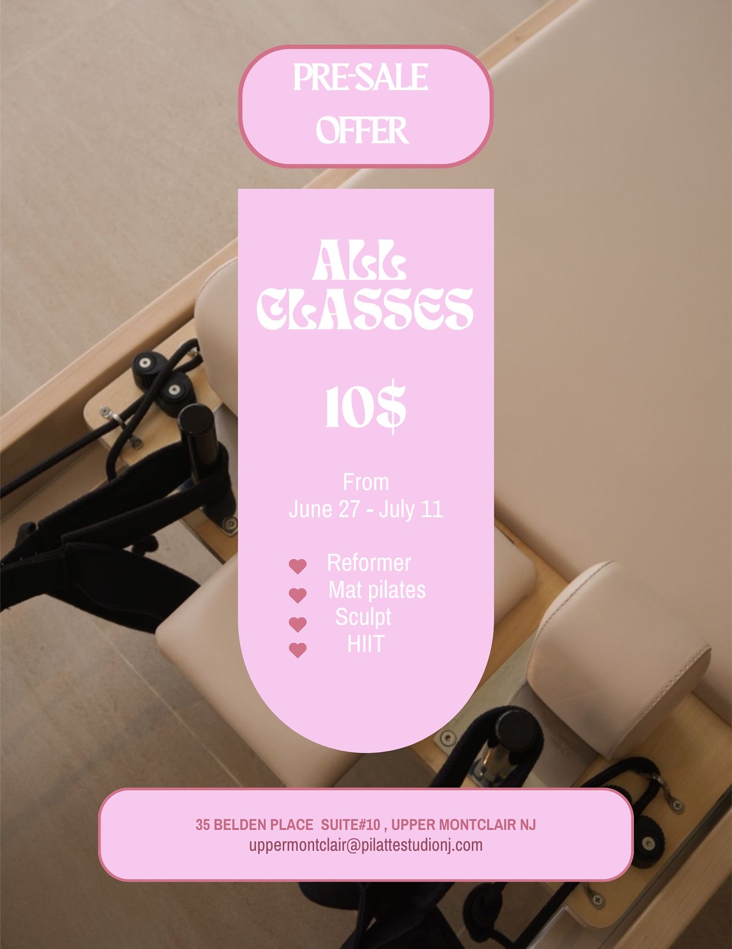 Celebrate our soft launch with an exclusive intro offer available for a limited time only! 💗🤸🏻&zwj;♀️

Come move, strengthen, and feel your best with us at Pilatte ☕️✨

Website will be live June 25! 🫶🏻😉