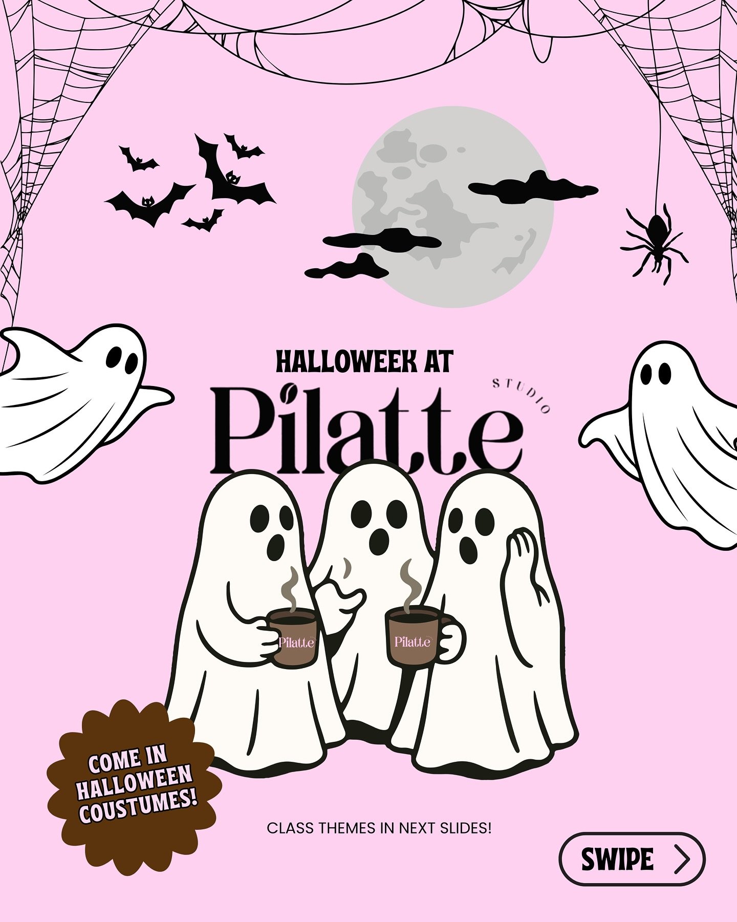 Halloween Themed Classes all week long ‼️ So many themes and more throughout the week! 🎃👻✨

Don&rsquo;t forget to come in your Halloween costumes! 🤭✨

See you ladies here! 💪🏻✨

#halloween #pilates #womensfitness #montclair #montclairnj #northjer
