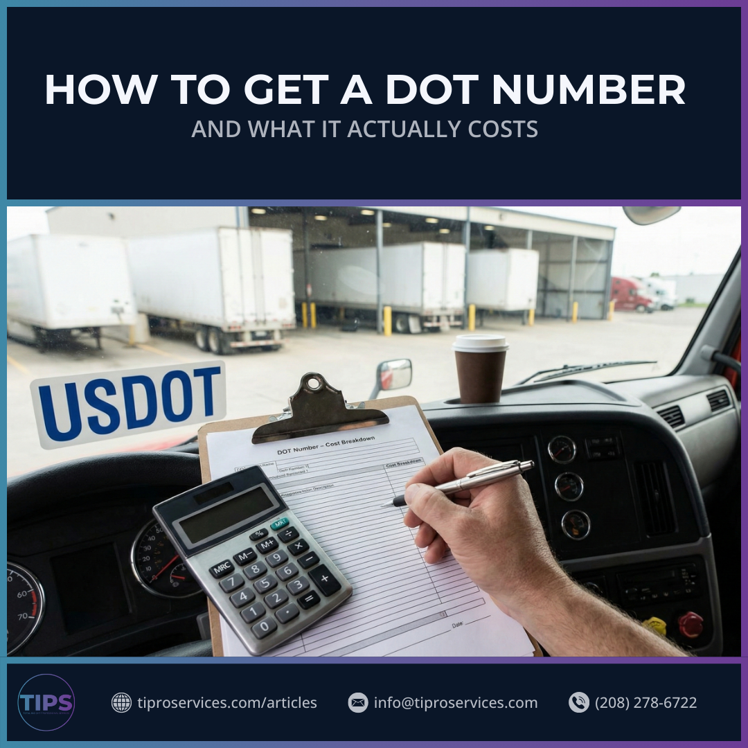 How to Get a DOT Number and What It Actually Costs