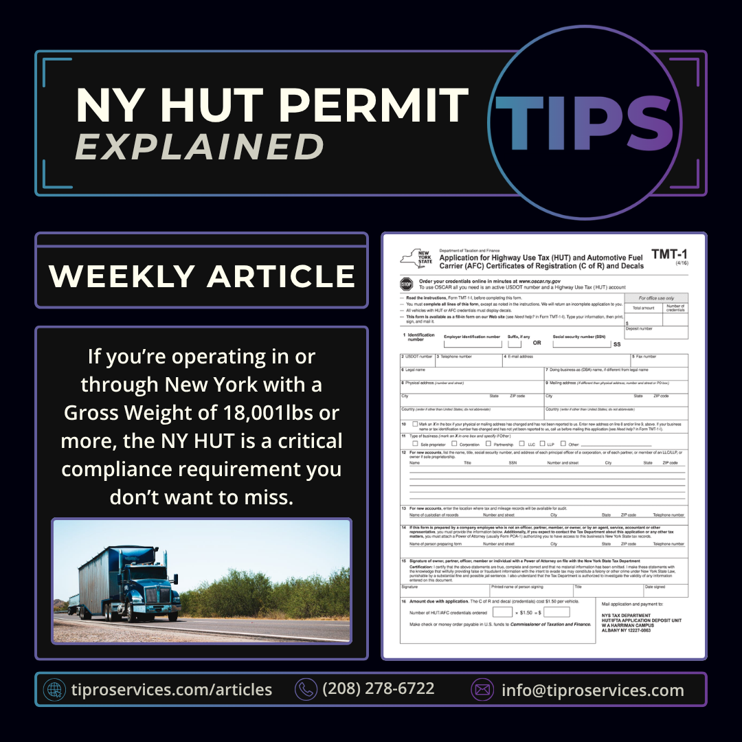 NY HUT Explained: Who Needs It and How to Get One