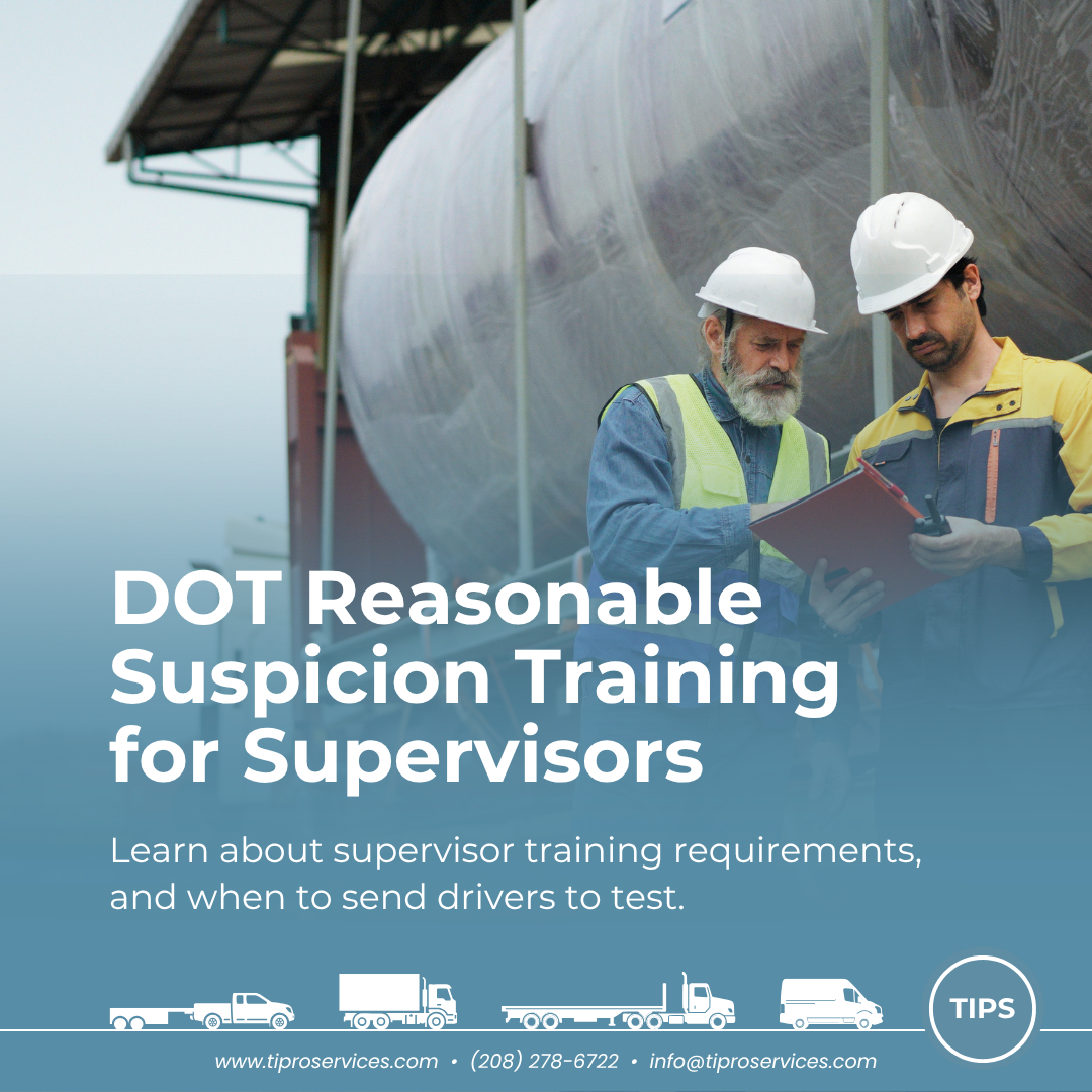 DOT Reasonable Suspicion Training for Supervisors
