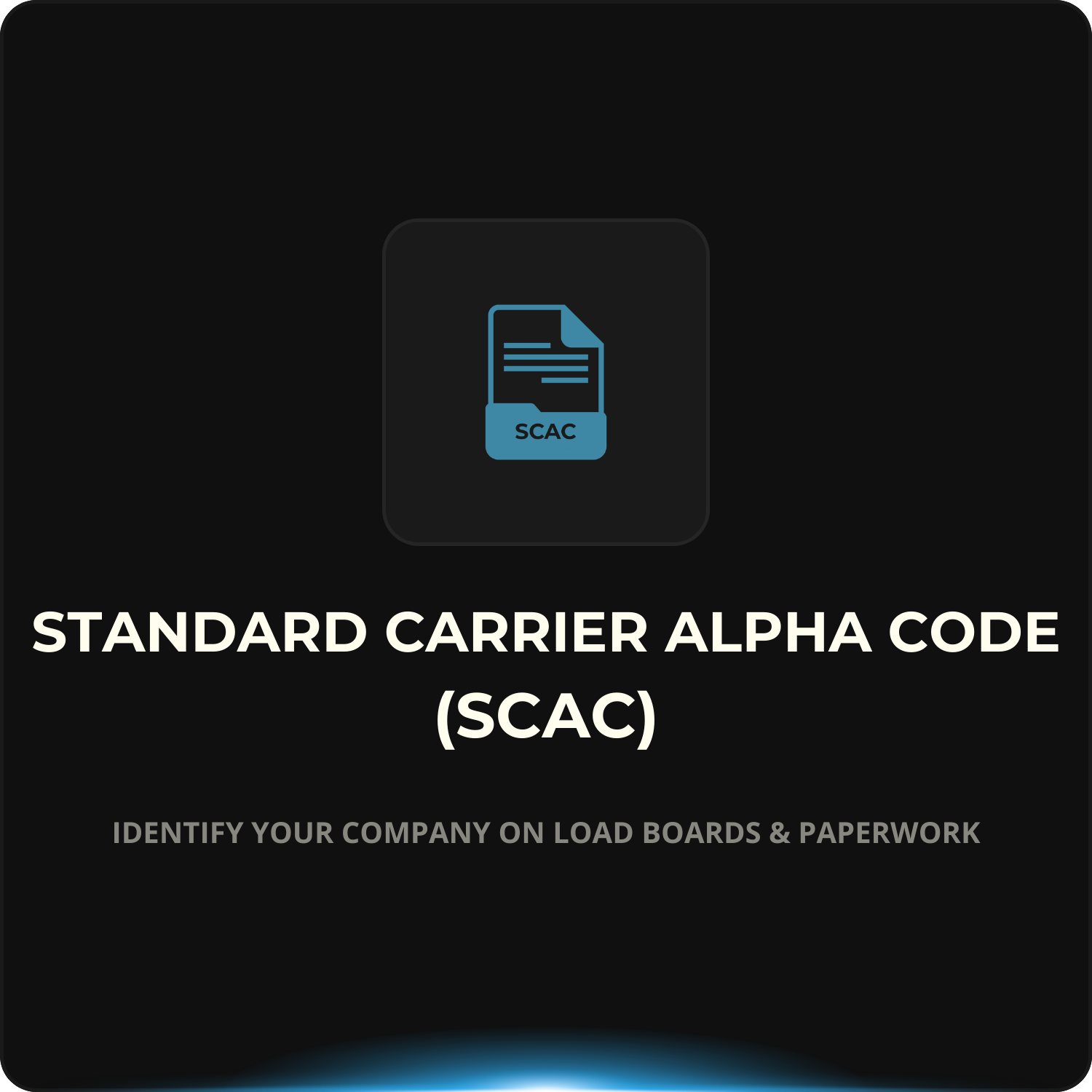 Standard Carrier Alpha Code (SCAC) Application | TIPS