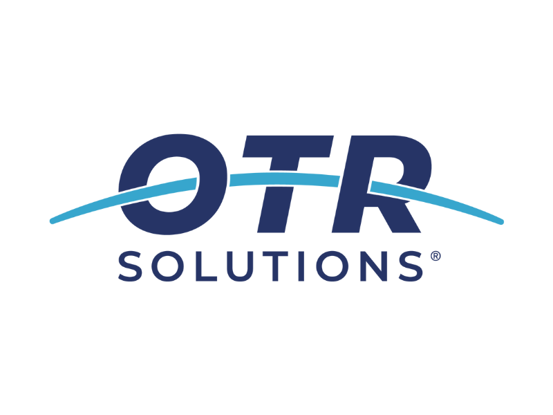 OTR Solutions logo with stylized text and a curved line passing through the letters O, T, and R.