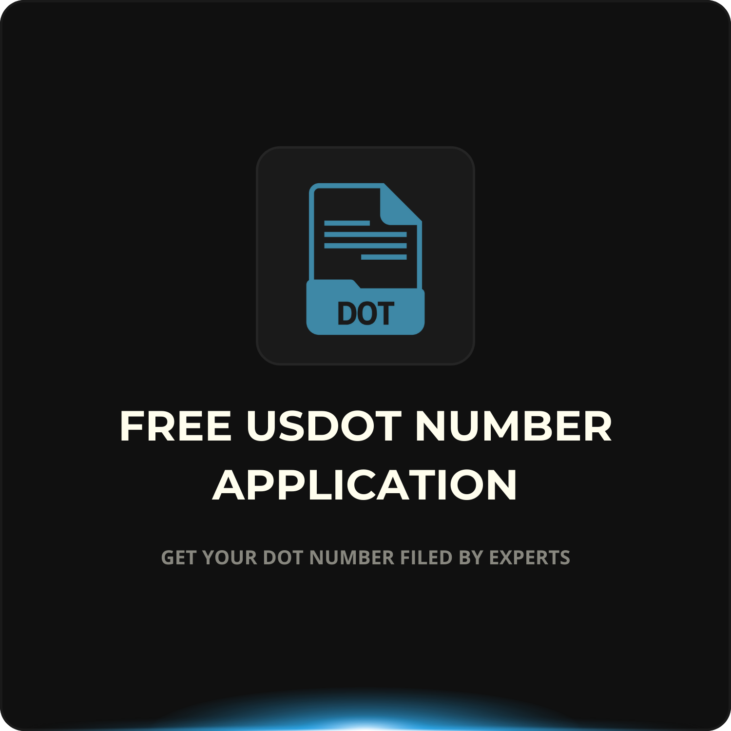 Free USDOT Number Application