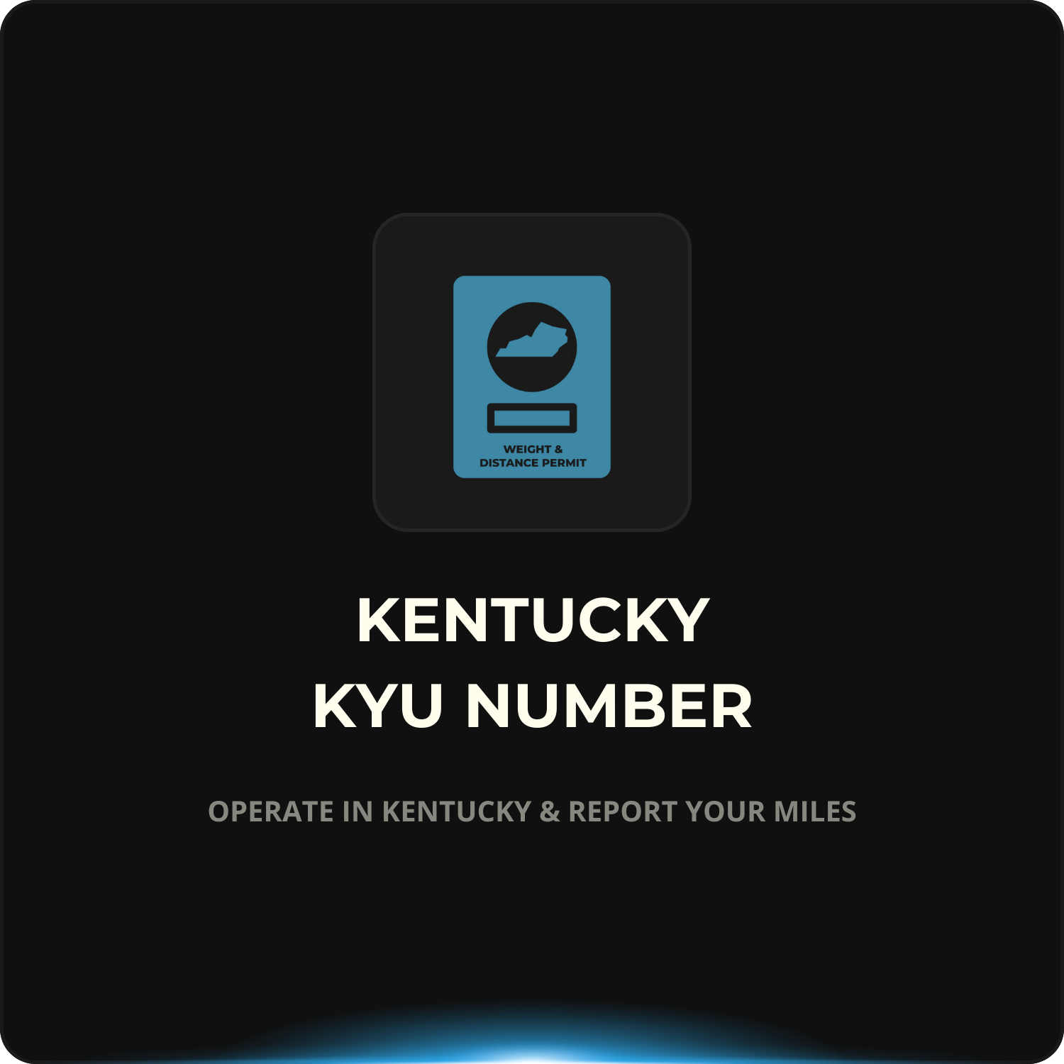 Kentucky KYU Number