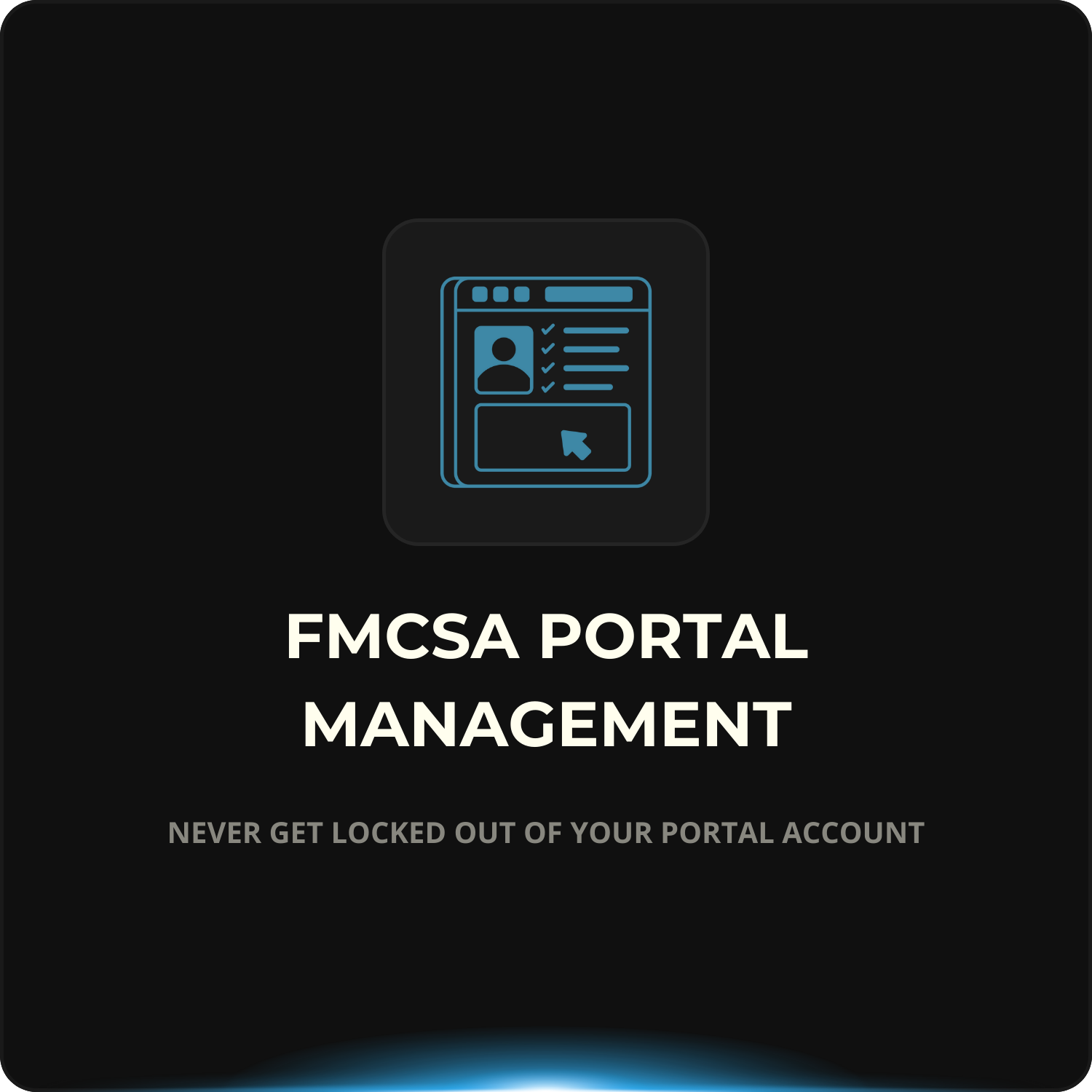FMCSA Portal Management