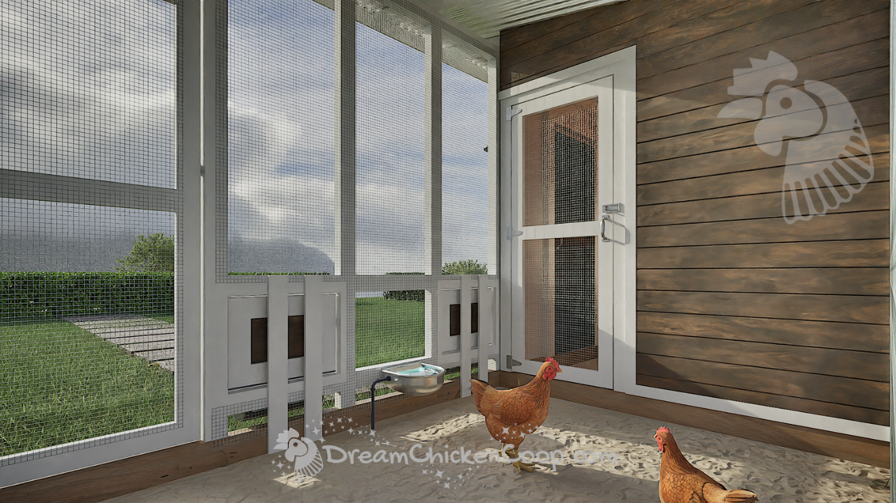 CoopNova - 6x8 COOP with 8x8 RUN good for 15-22 chickens - Dream Chicken Coop