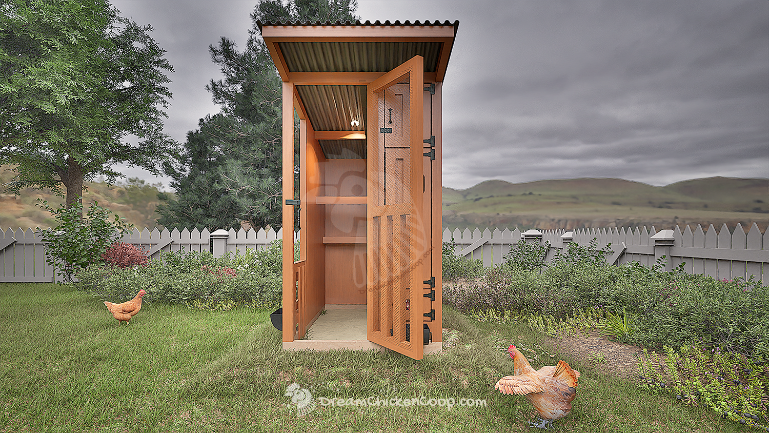 CoopBreeze Model – Chicken coop for 8-10 chickens - Dream Chicken Coop