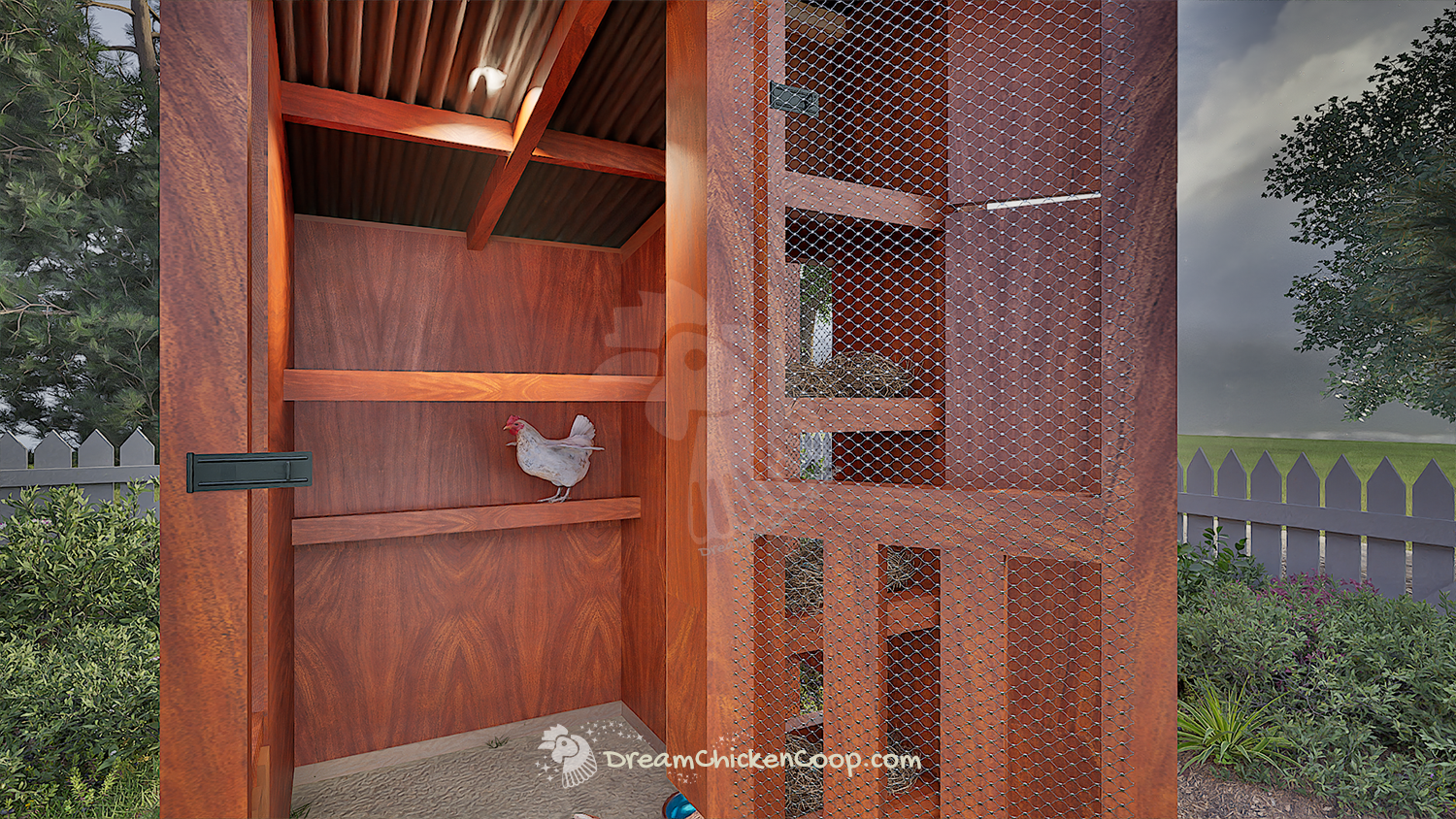 CoopBreeze Model – Chicken coop for 8-10 chickens - Dream Chicken Coop