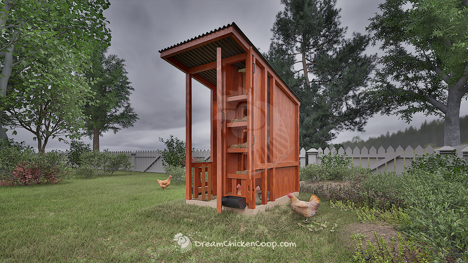 CoopBreeze Model – Chicken coop for 8-10 chickens - Dream Chicken Coop