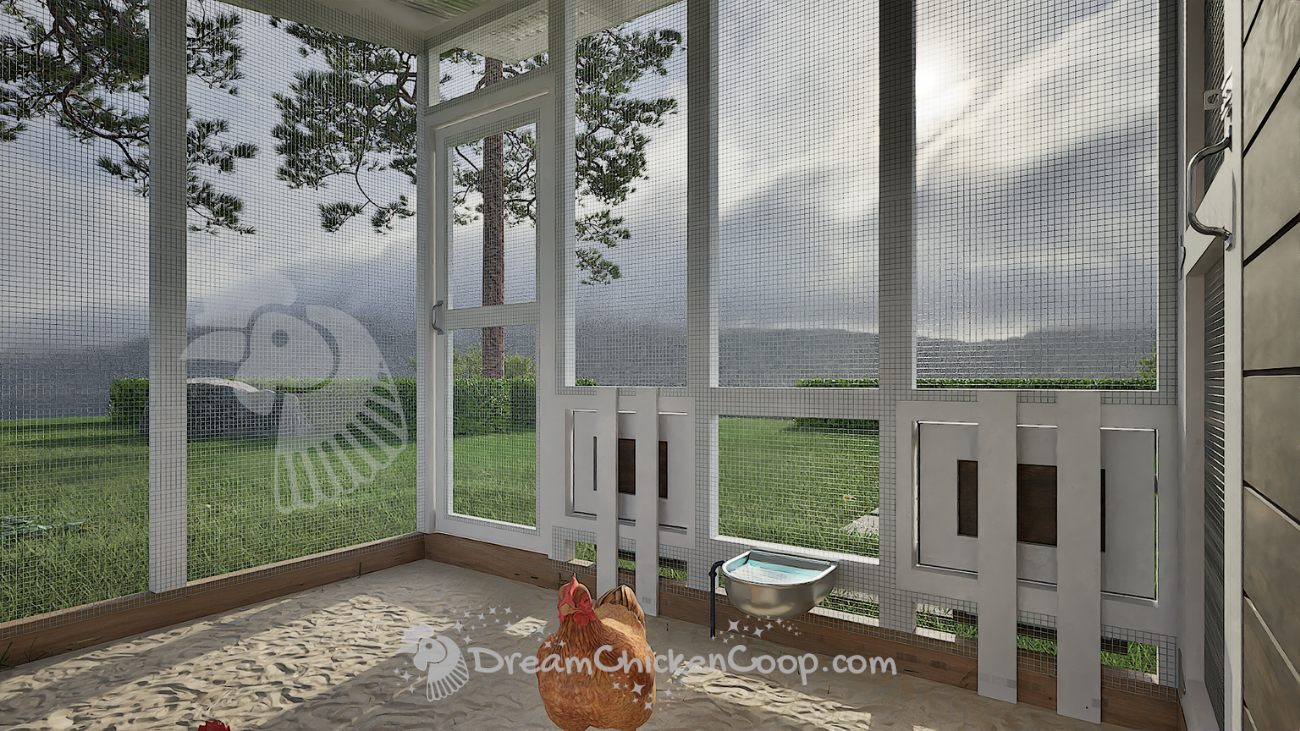 CoopNova - 6x8 COOP with 8x8 RUN good for 15-22 chickens - Dream Chicken Coop