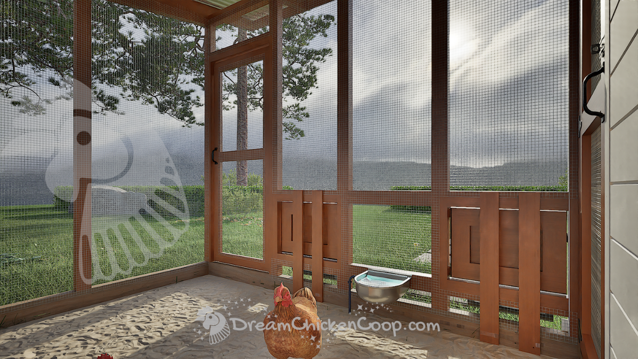 CoopNova - 6x8 COOP with 8x8 RUN good for 15-22 chickens - Dream Chicken Coop
