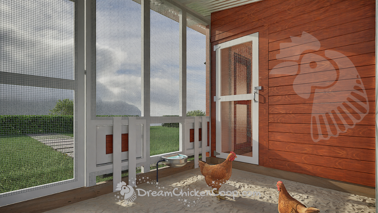 CoopNova - 6x8 COOP with 8x8 RUN good for 15-22 chickens - Dream Chicken Coop