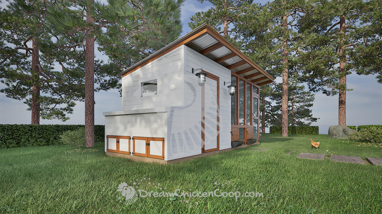 CoopNova - 6x8 COOP with 8x8 RUN good for 15-22 chickens - Dream Chicken Coop