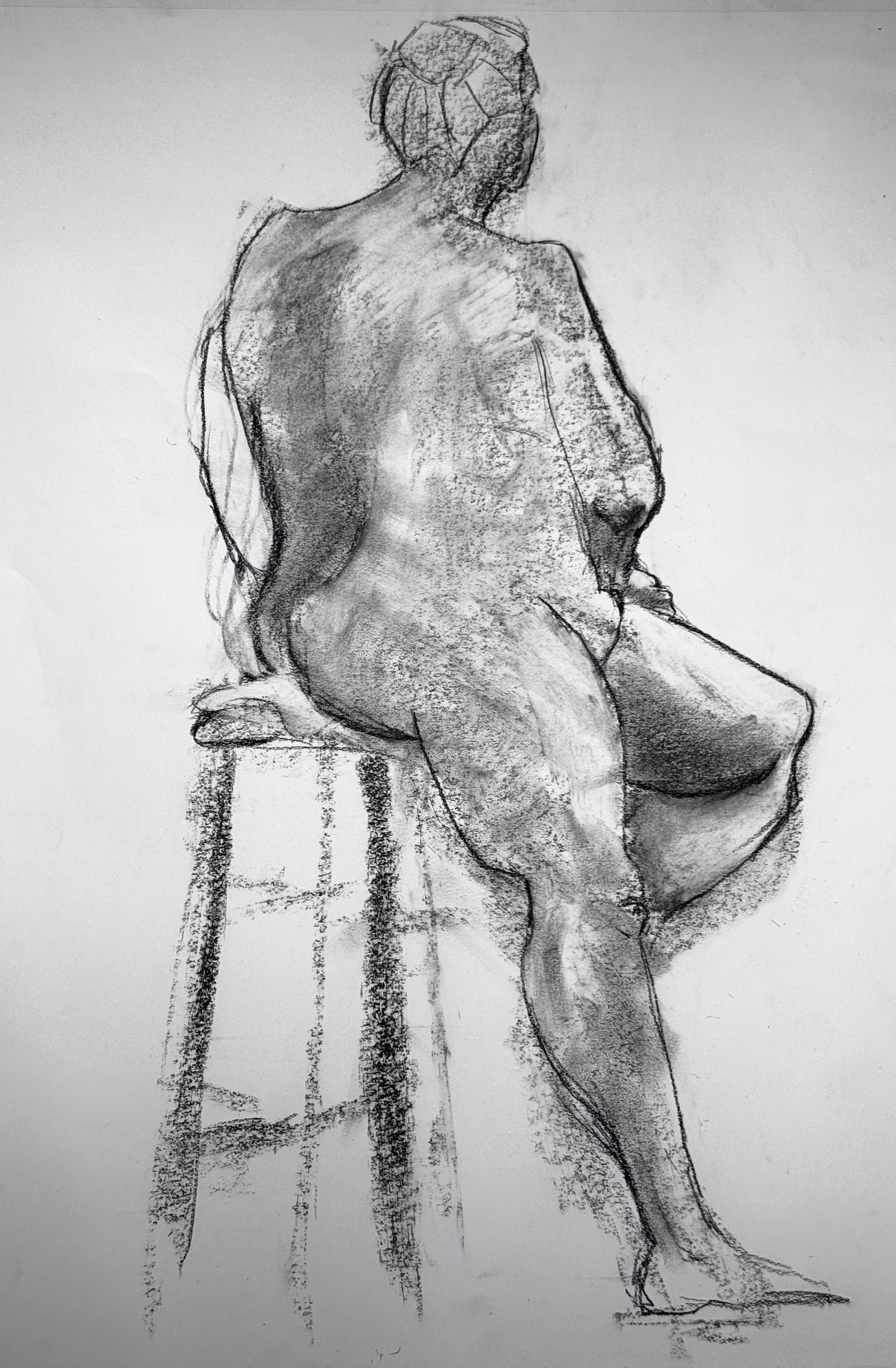 "Gesture of Jessamyn", Charcoal