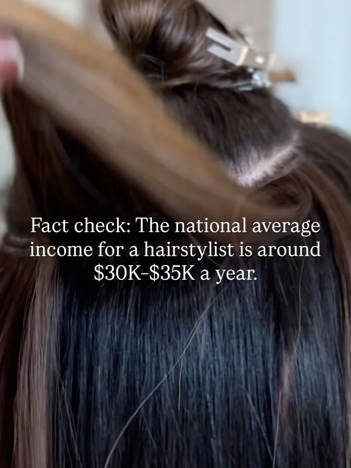 Truth 1. 100k shouldn&rsquo;t be your goal. It should be your baseline. 

Truth 2. You can&rsquo;t build a sustainable business just by working harder.

Truth 3. Most hairstylists in the U.S. are barely making $35K a year.

Not because they&rsquo;re 