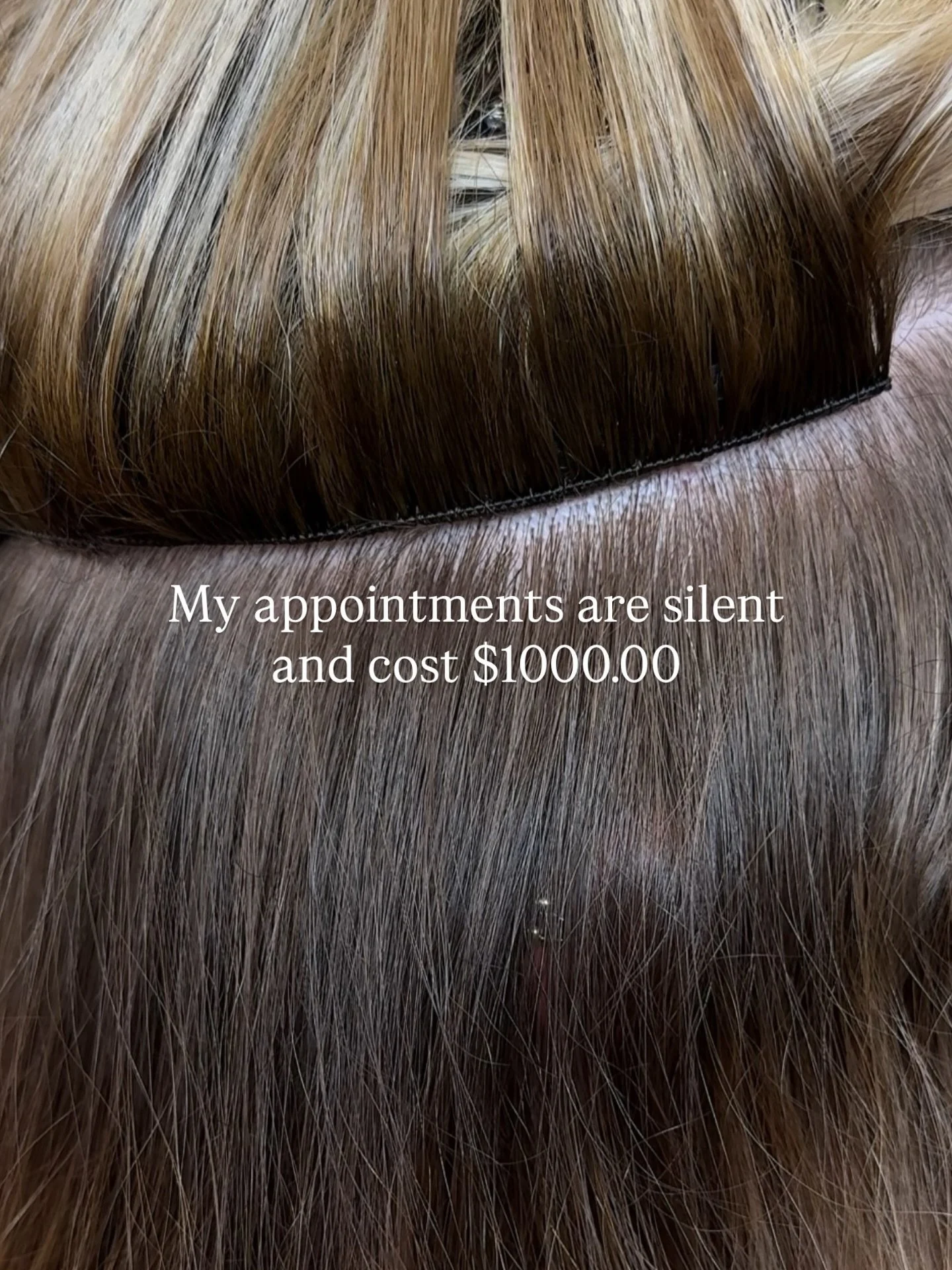 $1000 per hour.
&amp; I won&rsquo;t talk to you.

$1000 per hour so my appointments are silent.
I won&rsquo;t mess around and waste your time. Of course I want to see your dog- but don&rsquo;t bring them&hellip;&amp; know about your kids but- don&rsq
