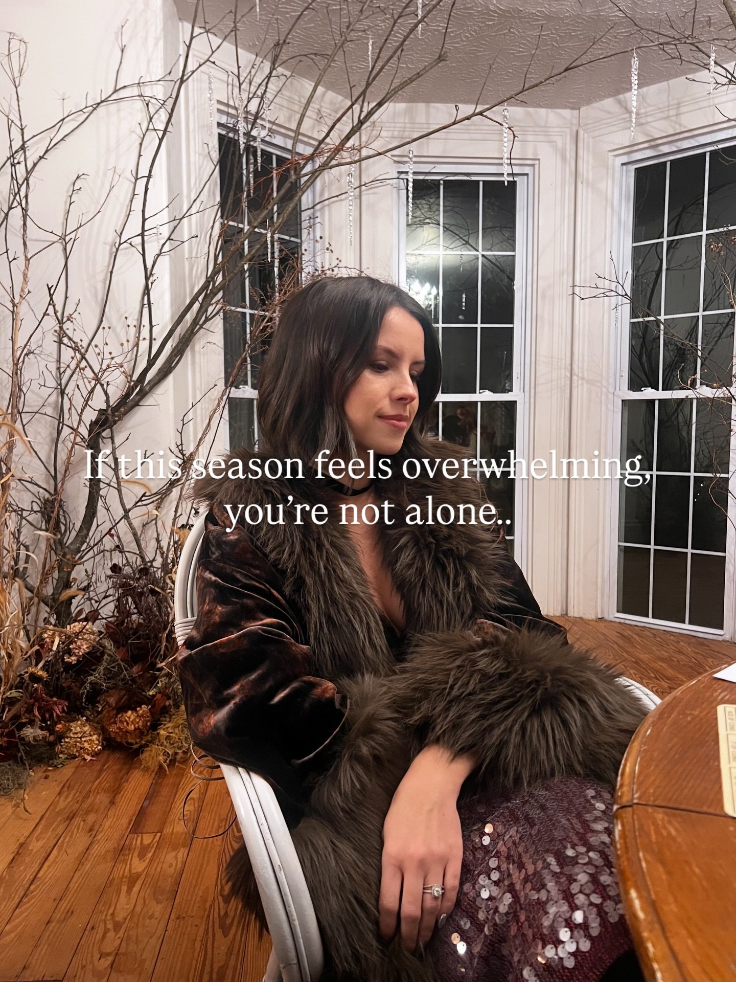 Winter is my favorite season.
Winter has been slow for me in the best way.

Quiet mornings. Cold air. Letting life feel smaller for a minute.
I&rsquo;m really grateful for that.

I also know the holidays can be&hellip;a lot.
Especially if you&rsquo;r