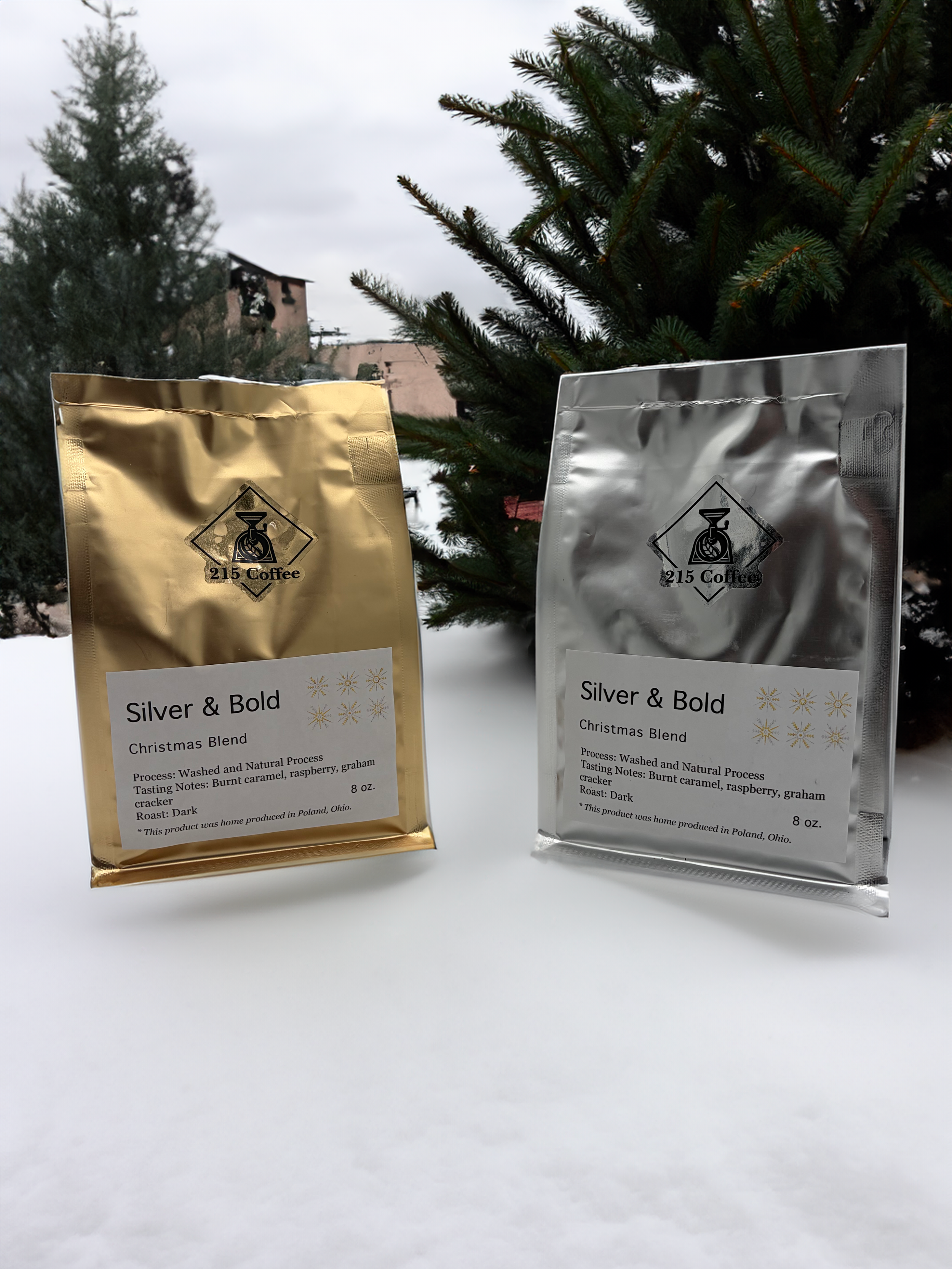 Silver and Bold Christmas Blend - 8 Oz Bags