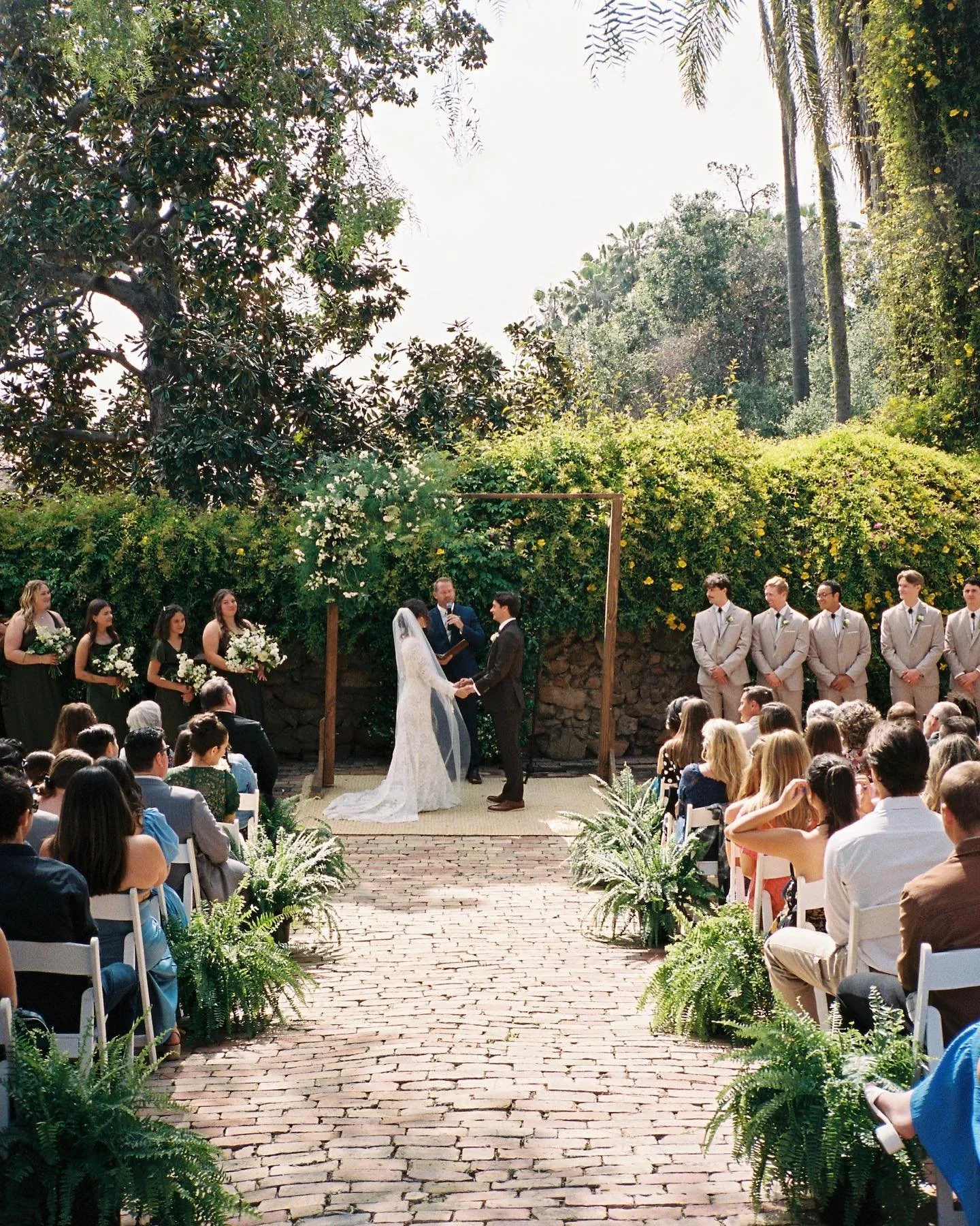 YOU GUYS - we are still not over this day. Doing flowers for friends is always a sweet type of special. It was our honor to be a part of Timmarie &amp; Jacoby&rsquo;s big day. 

Timmarie spent the whole day barefoot in her vintage fern lace gown, and