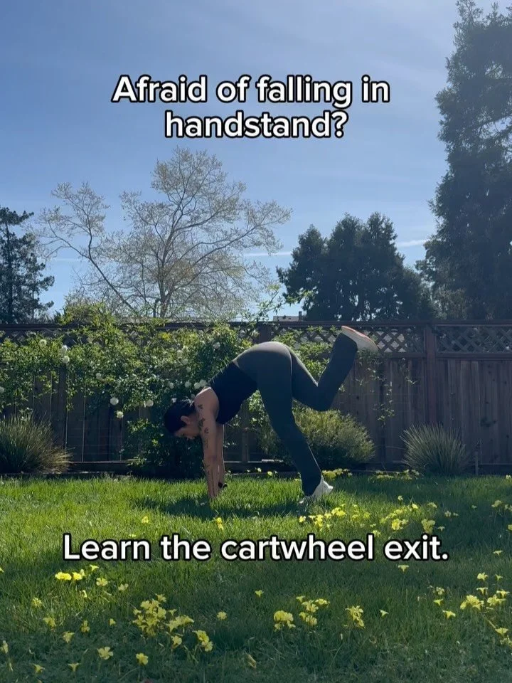 One of the biggest breakthroughs in handstand practice is learning how to fall safely!

When your brain knows there&rsquo;s a safe exit strategy, it&rsquo;s much easier to commit to kicking up. If it doesn&rsquo;t feel safe, your brain may hold you b