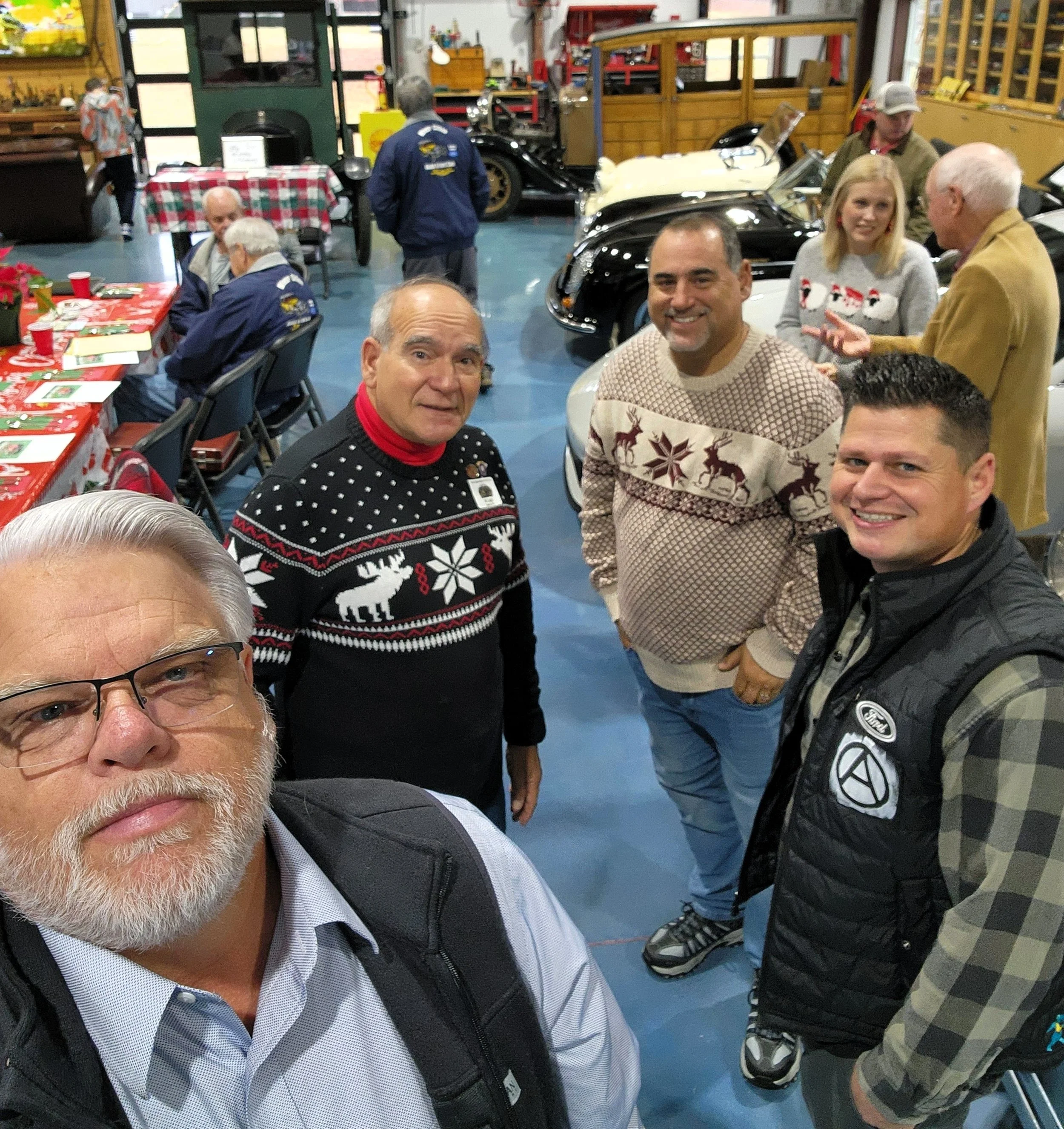 Members sharing fellowship and having a good time