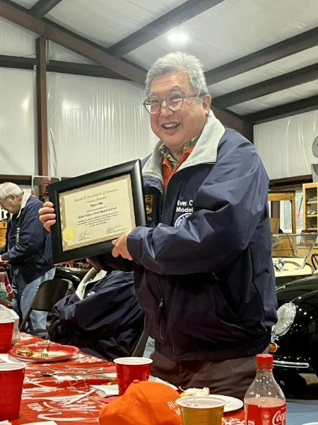 Bryan Chin with his MAFCA service award.