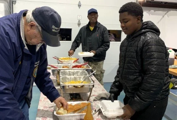 The delicious food provided by Robert.