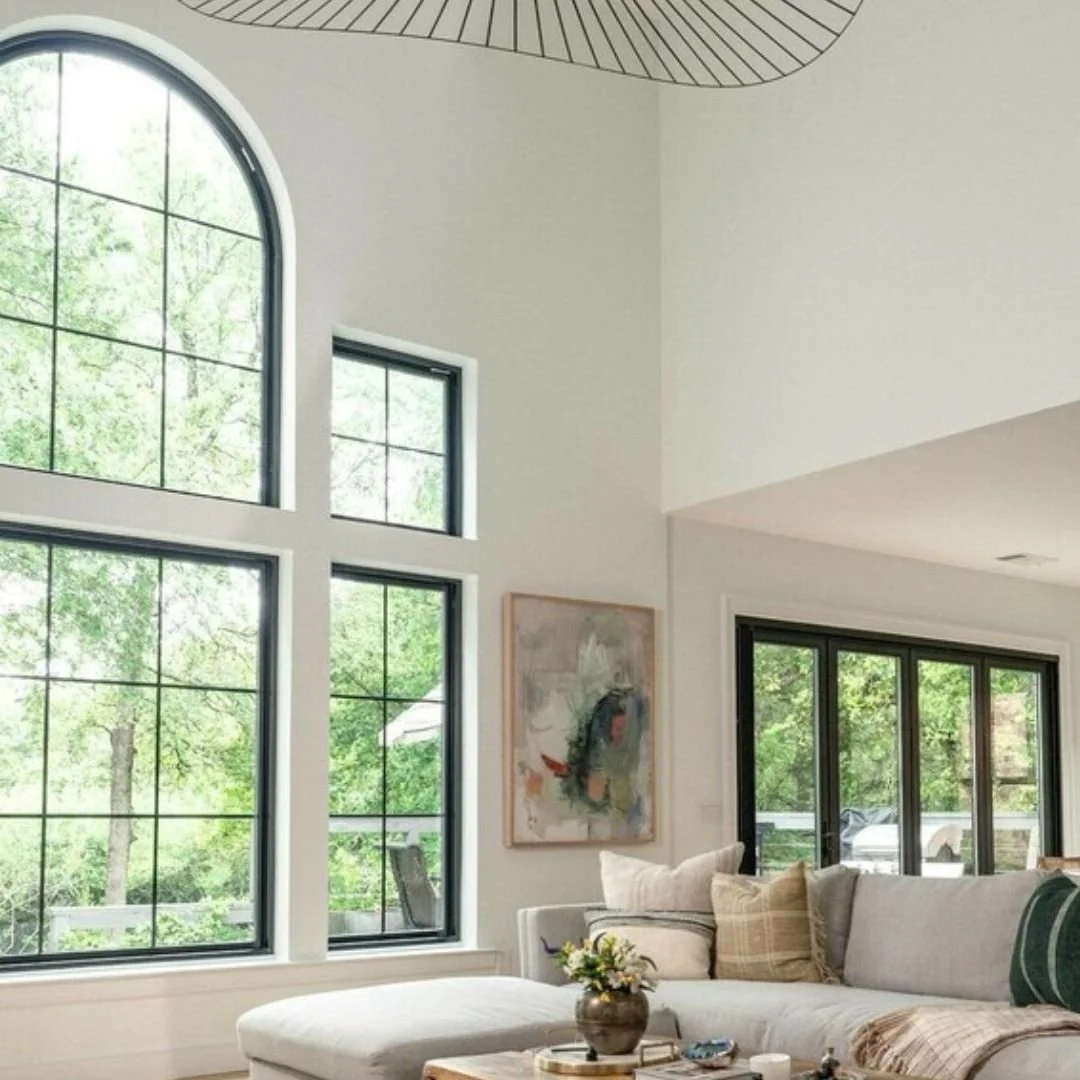 Give your living room a distinctive look by opting for an Andersen arched window, in place of a rectangular window. Or use an Andersen circle window to bring more light into an entryway or bathroom, without sacrificing privacy. The beauty of these un