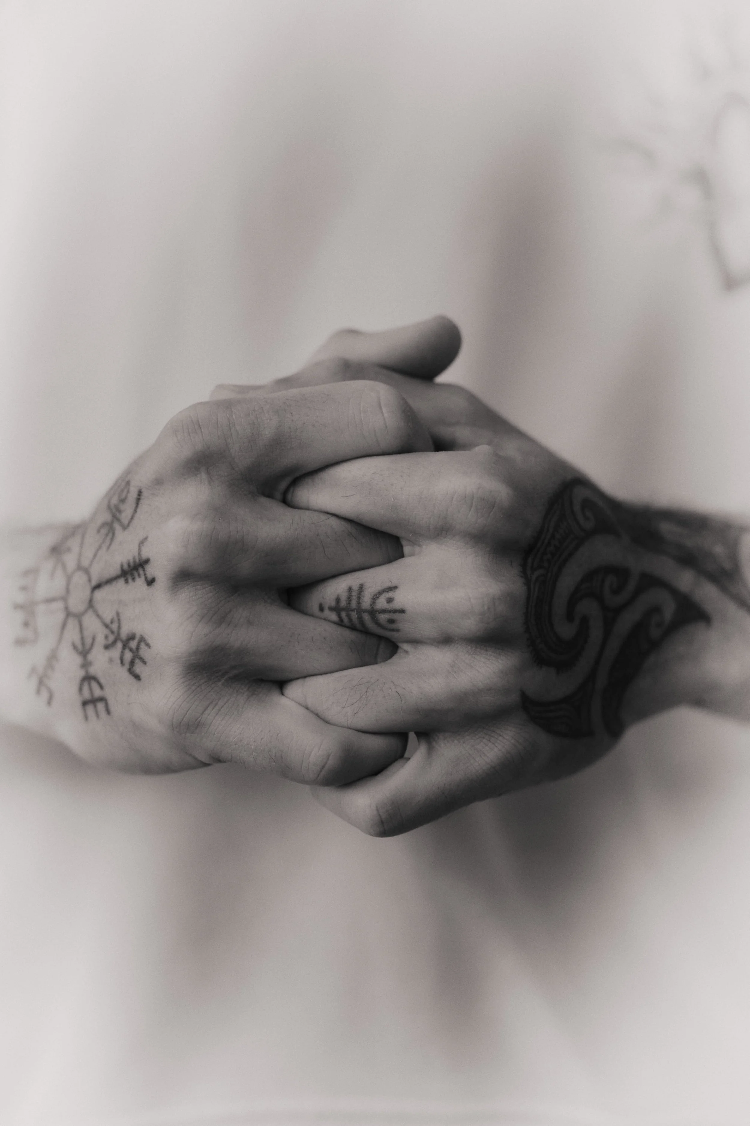 mani unite a simboleggiare l'integrazione di tutte le parti che compongono il carattere umano