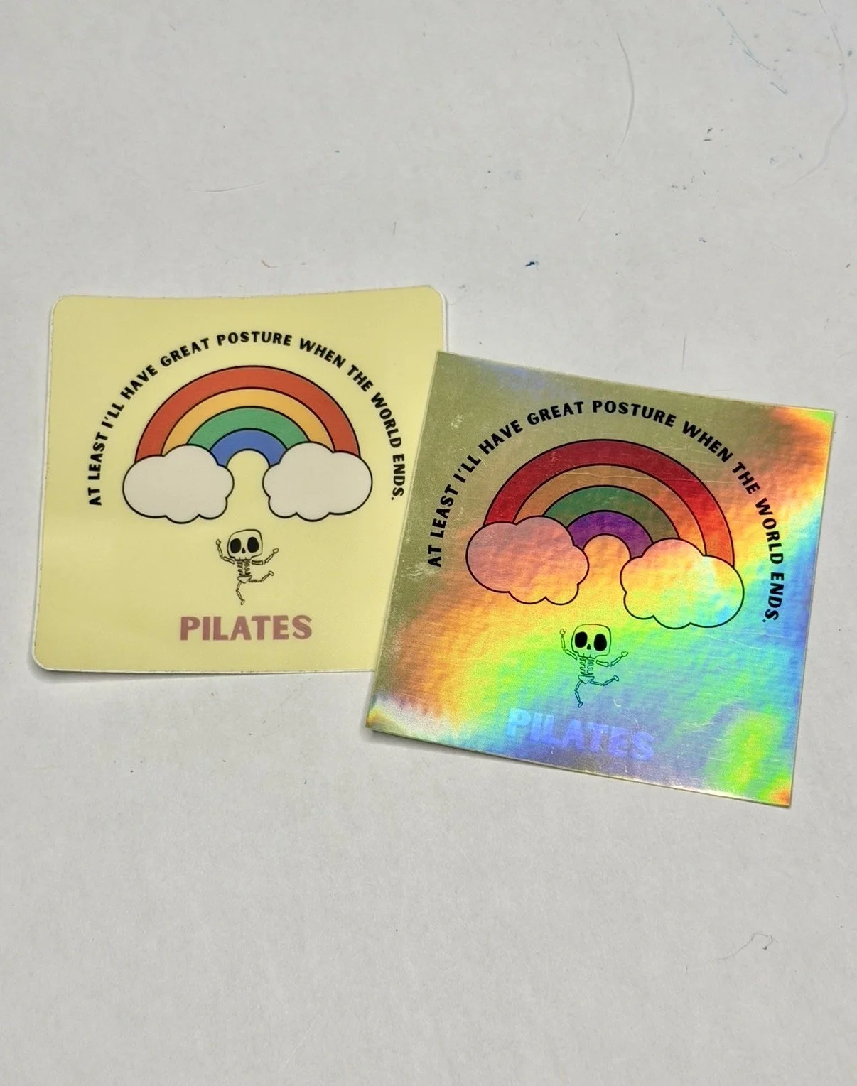 Pilates Skeleton Stickers