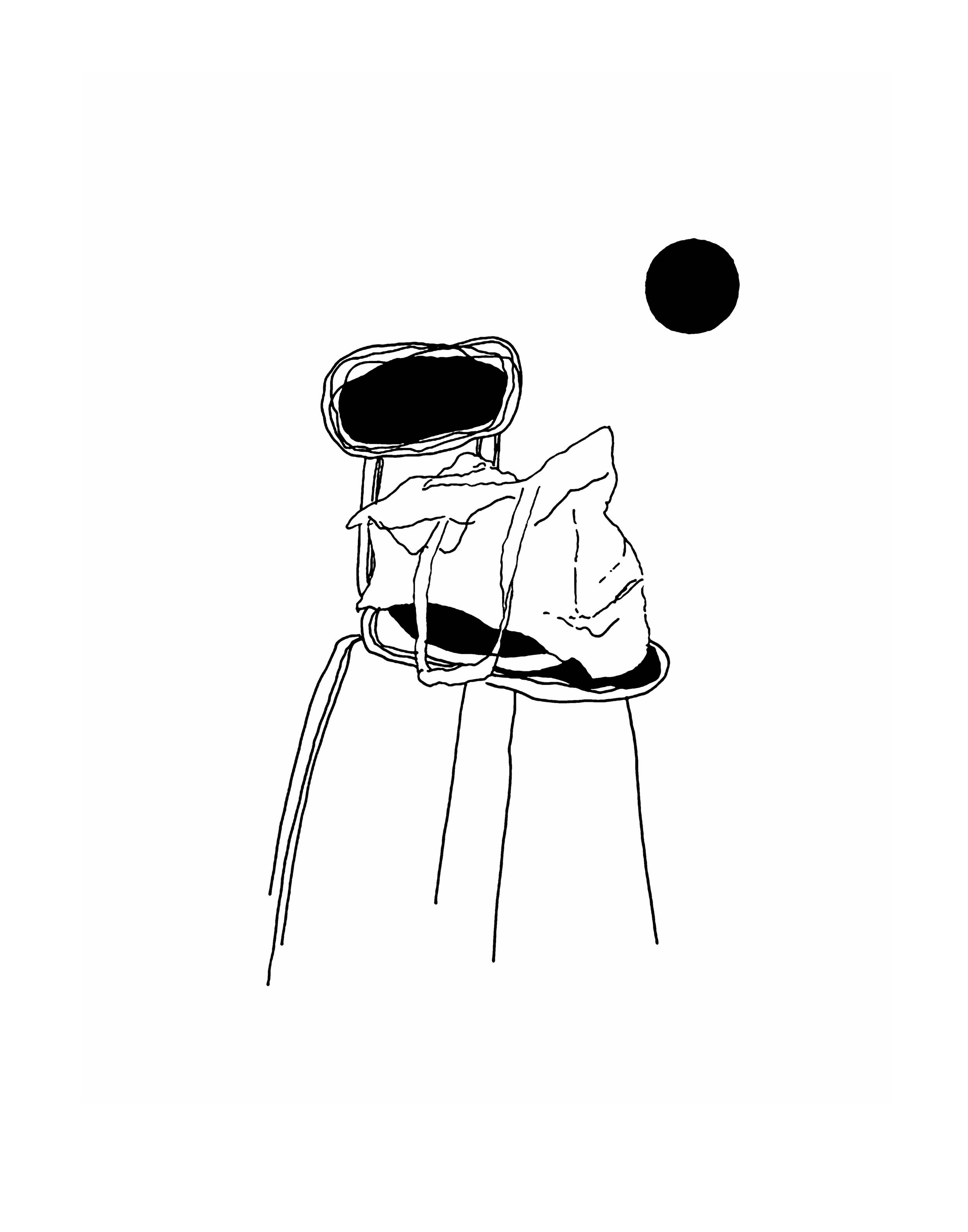 bag on chair