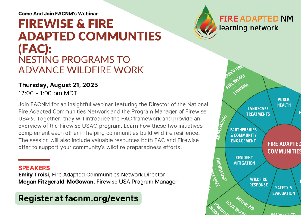 Fire Wise & Fire Adapted Communities - Zoom Webinar