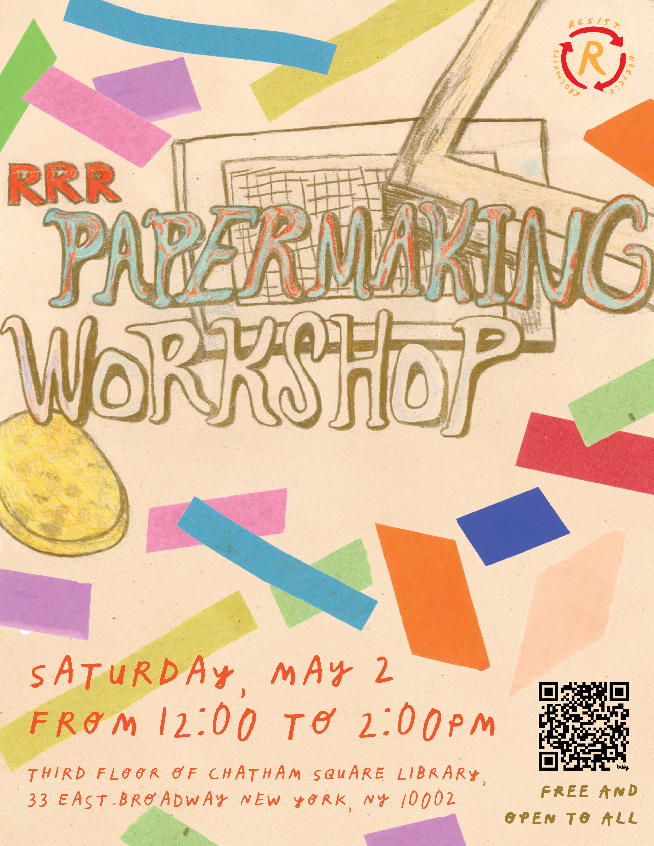RRR Confetti Papermaking Workshop 