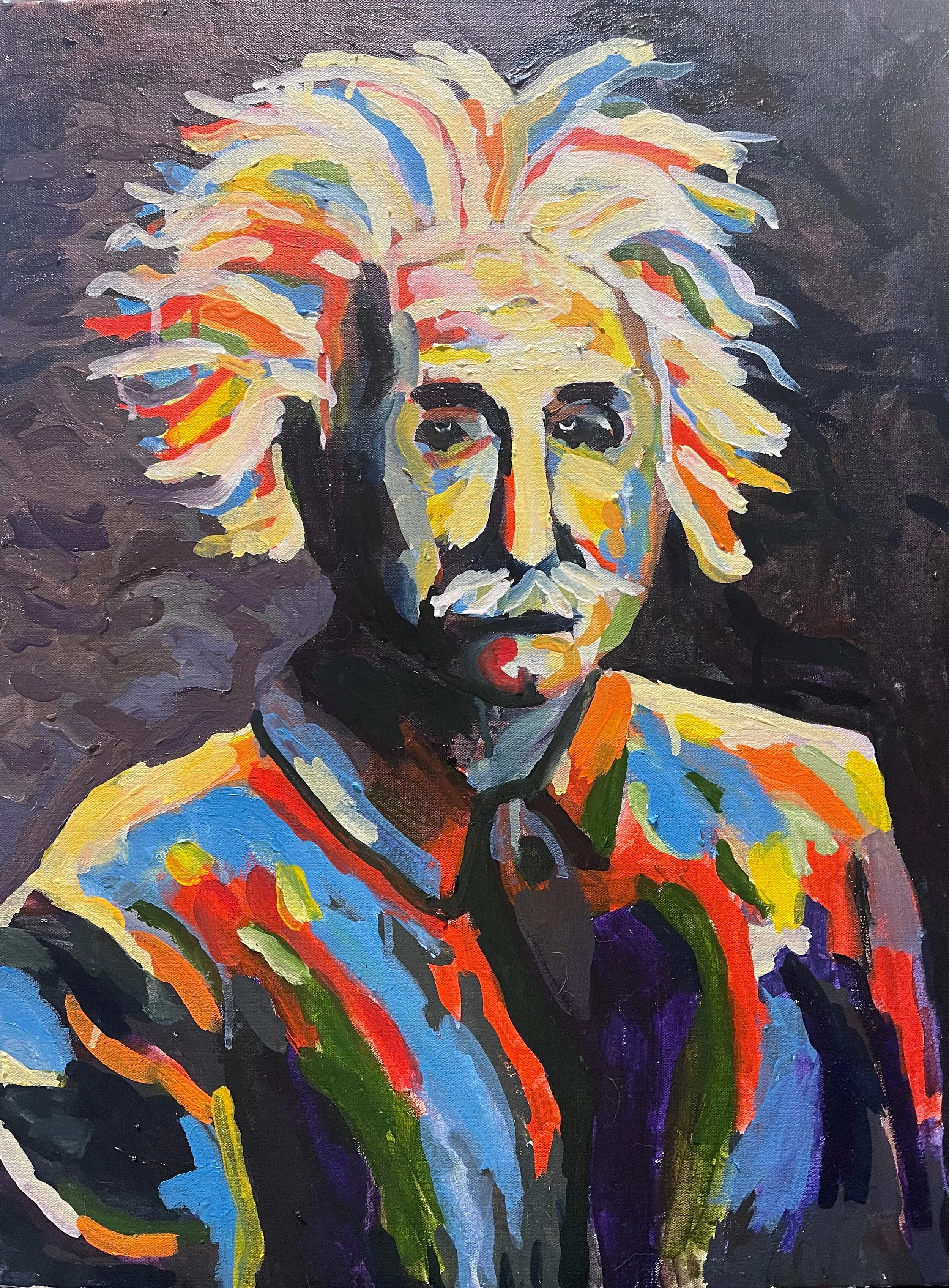 Einstein
Oil on Canvas
18 by 24’’
2021
Price: $2,500