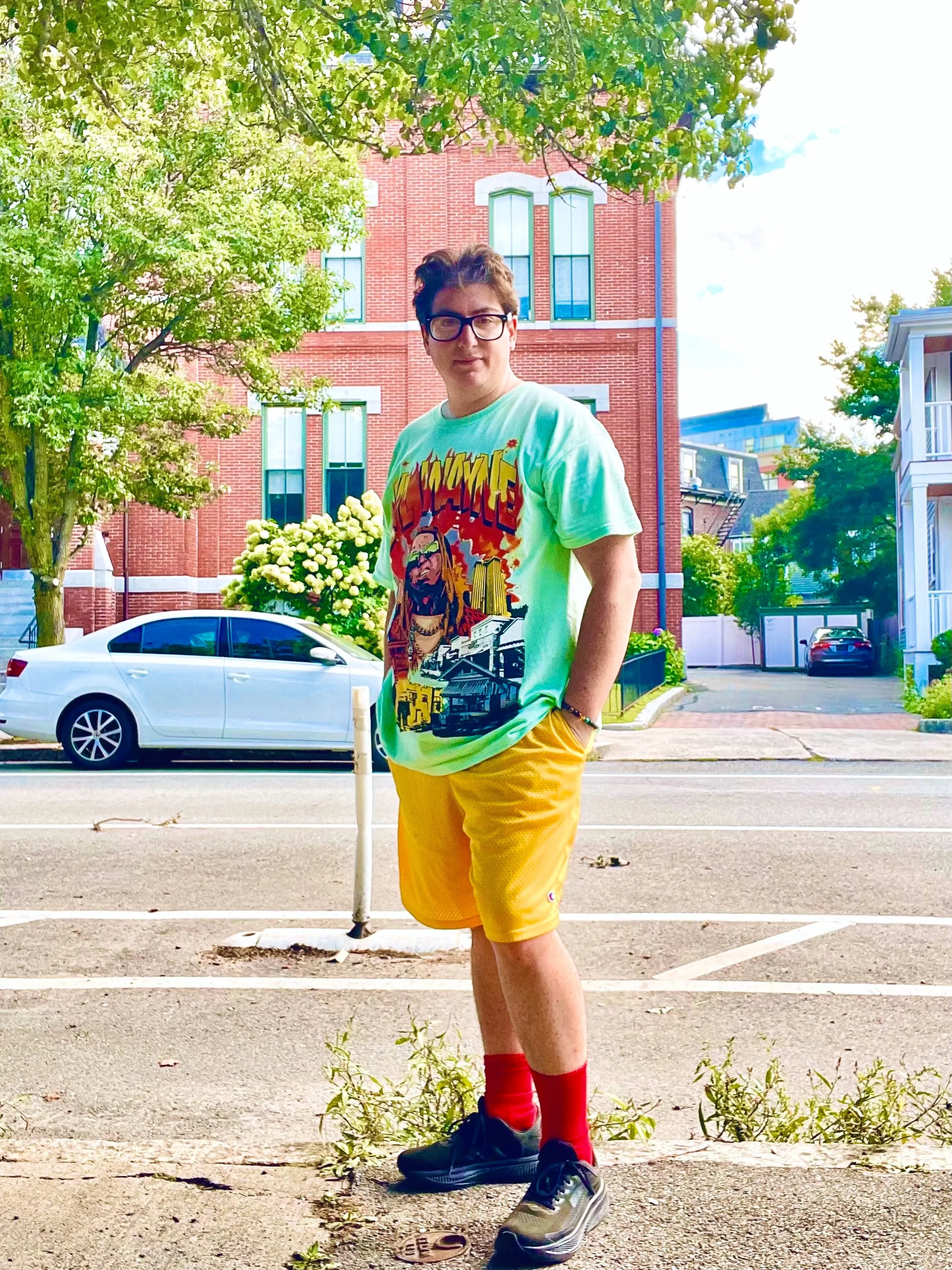 I am the Fire Man 
and you can&rsquo;t put me out
🔥🔥🔥

Special thanks to @blessittshawnb for the editorial assistance 💛🧡&hearts;️💜💙💚

#Qwear #OOTD #Queerstyle #Transstyle #transisbeautiful