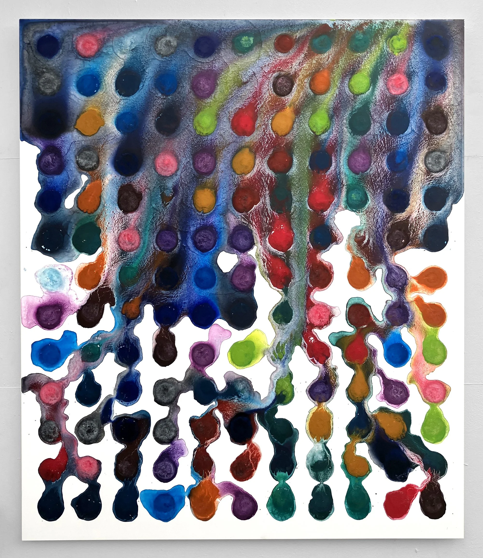 1 of 18^143, Acrylic on cast Perspex, 115 x 130cm, 2026