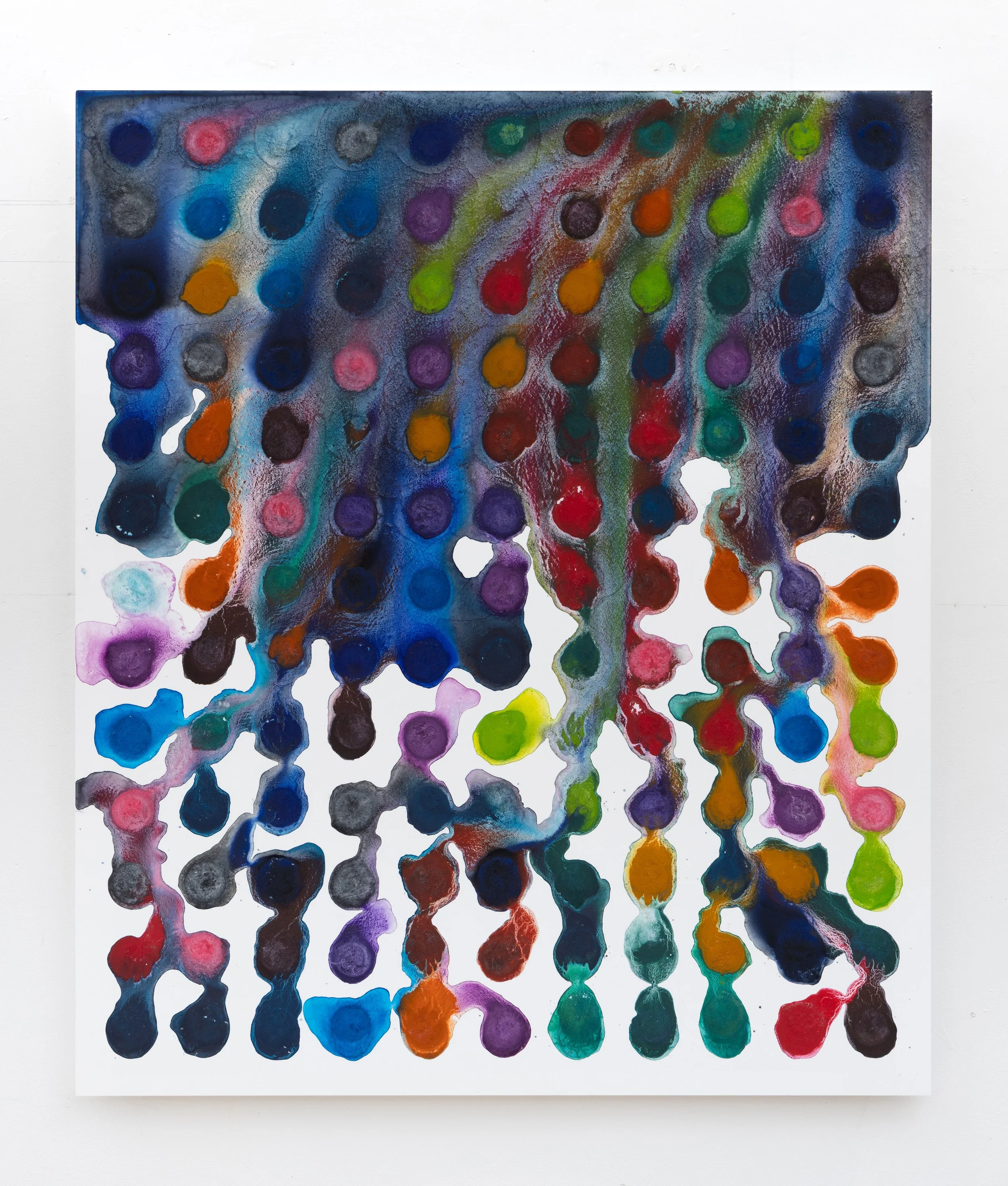 1 of 18^143, Acrylic on cast Perspex, 115 x 130cm, 2026