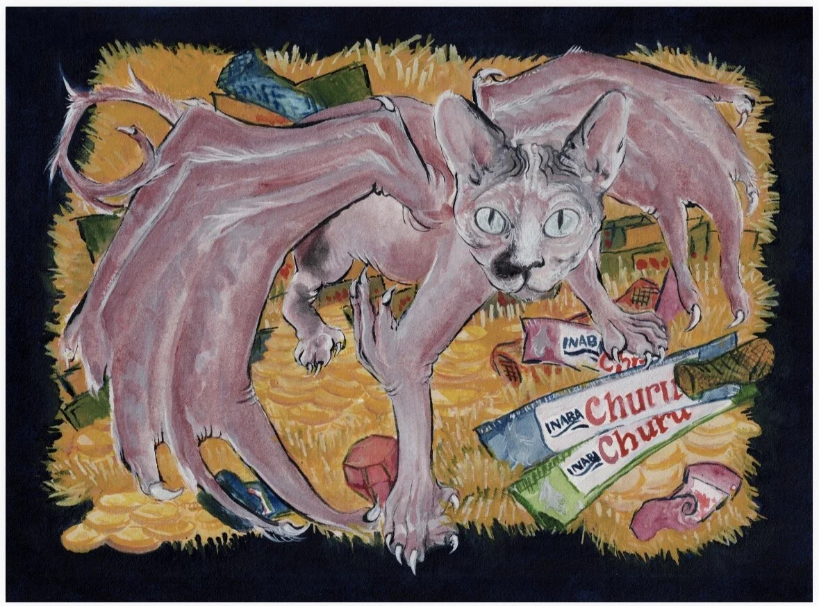 GIZMAUG, watercolor & gouache, 2026