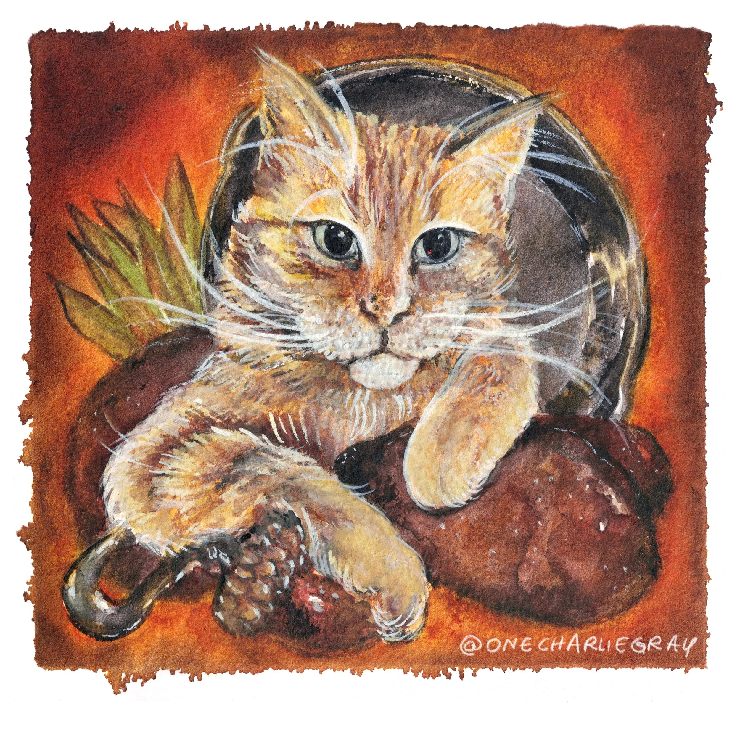 SAMWISE XANDER, watercolor & gouache, 2026