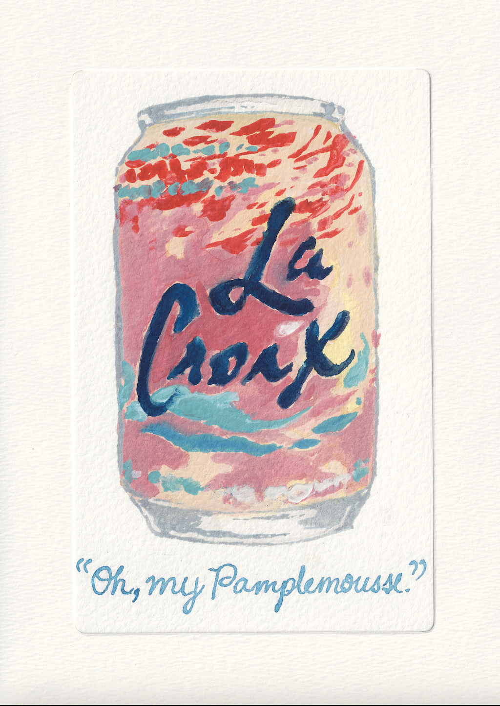 PAMPLEMOUSSE, watercolor & gouache, 2025