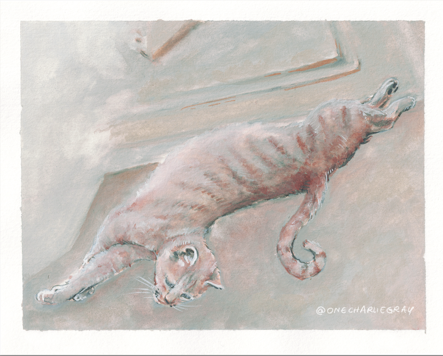 TAFFY, watercolor & gouache, 2026