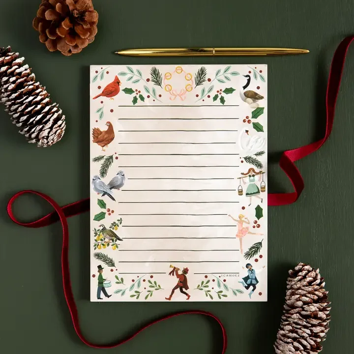 12 Days of Christmas Notepad