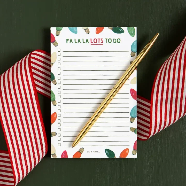 Fa La La Lots To Do Notepad