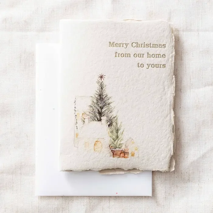 Merry Christmas From Our Home to Yours - Greeting Card