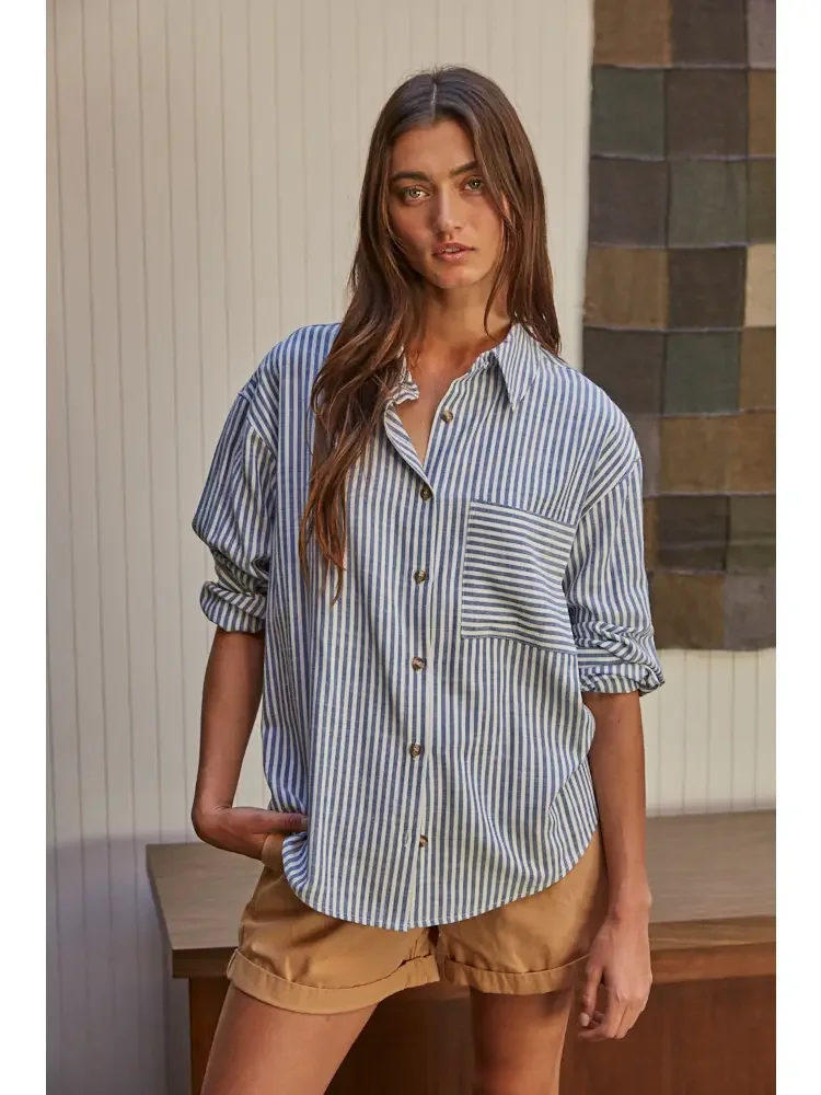 Striped Collared Button Down Long Sleeve.webp